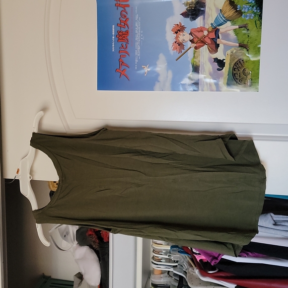 Army Green Old Navy Adventure Then Cocktails Muscle Tee - Picture 8 of 8